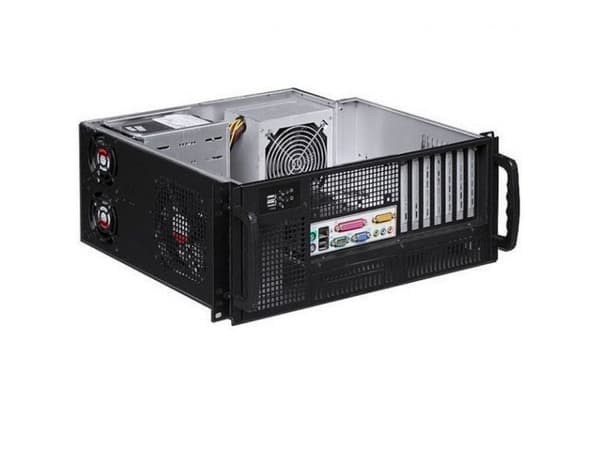Techly I-CASE MP-P4HX-BLK6, Stativ, Server, Sort, ATX, Metall, 4U