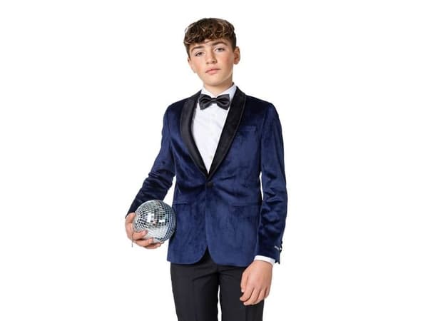 OppoSuits tummansininen bleiseri, teini-ikäinen