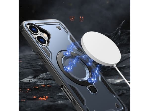 Hybrid Armor-deksel med MagSafe til iPhone 16 - blå