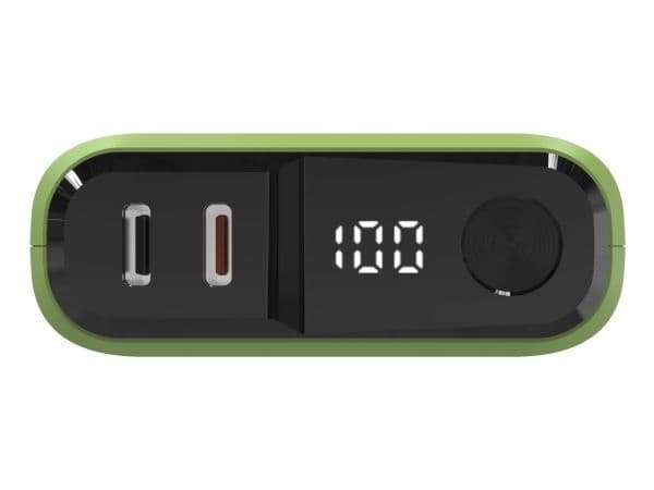 RealPower PB-10000C PD+, 10000 mAh, lysegrønn