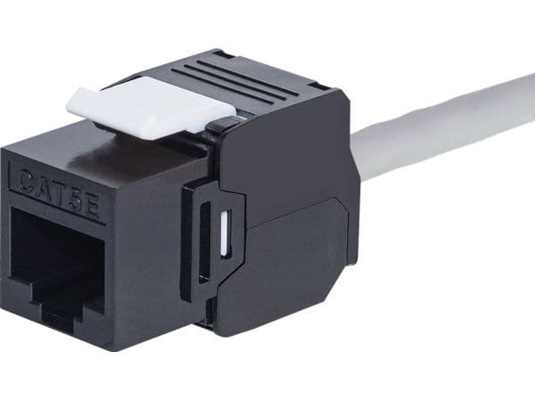 Netrack - Modulär insättning - CAT 5e - UTP - RJ-45 - svart