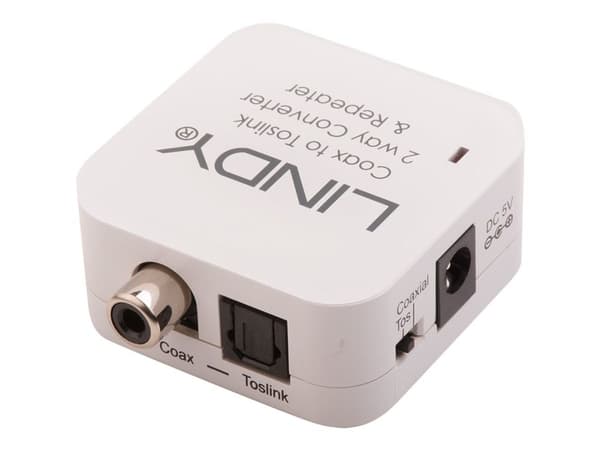 Lindy 70411, Toslink, RCA, Valkoinen