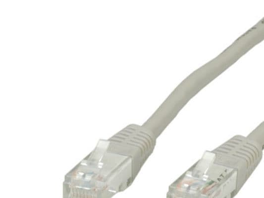 Value UTP Patch Cord, Cat.6, grey 1.0 m, grey