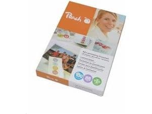 Peach - 100-pack - glossy photo laminating pouches