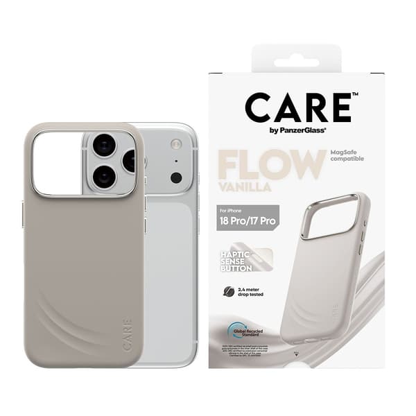 CARE by PanzerGlass Flow Case Vanilla m. MagSafe iPhone 18 Pro | 17 Pro