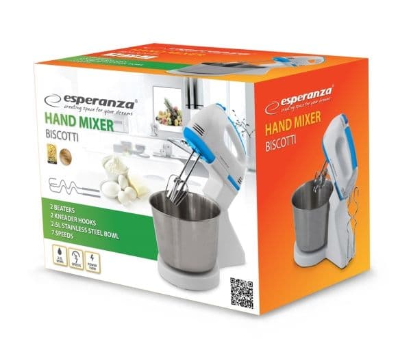 Mixer Esperanza EKM019WB för biscotti
