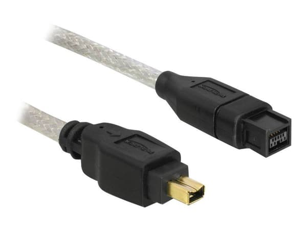 DeLOCK - IEEE 1394 kaapeli - FireWire 800 (han) til 4-PIN FireWire (han) - 2 m