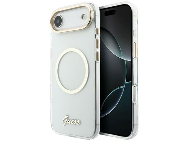 Guess IML Script Metal MagSafe-deksel til iPhone Air - klar