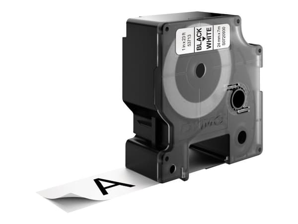 Labeltape DYMO® D1 sort på hvid 24mm x 7m