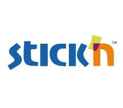 Stickn Notes Stick'N extra sticky 203x150 mm 45 blad ass. 4 blk/fp
