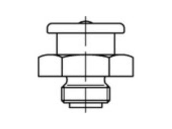 TOOLCRAFT smörjnippel flat 11 mm stål galvaniserad kvalitet 5.8 M8 100 st