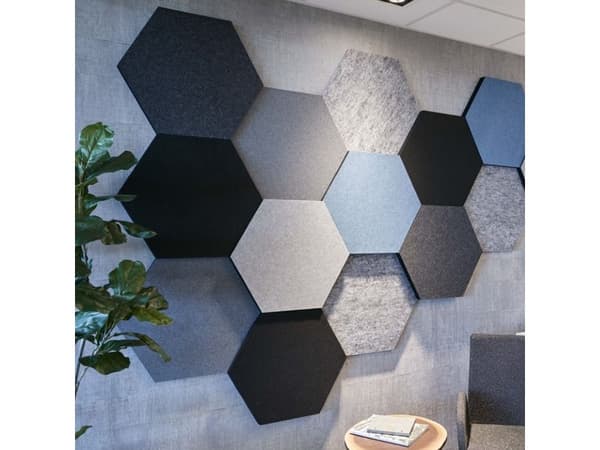 Lydabsorbent Honey EcoSUND, 600x520x40 mm Grå, uden tekstil
