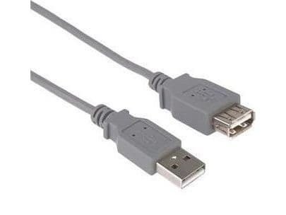 PremiumCord KUPAA5, 5 m, USB A, USB A, USB 2.0, 480 Mbit/s, Grå