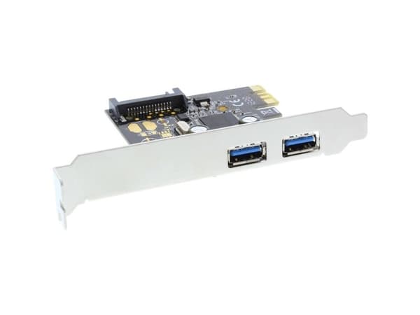 InLine 76666L, PCIe, USB 3.2 Gen 1 (3.1 Gen 1), Lavprofil, 5 Gbit/sek., Windows 7 Home Basic, Windows 7 Home Basic x64, Windows 7 Home Premium, Win...