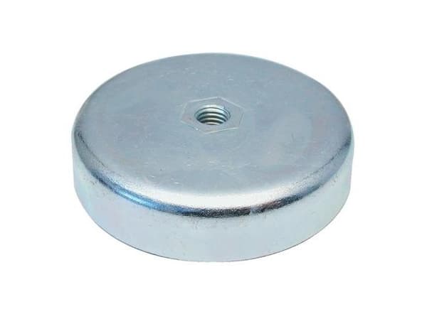Ferritkrukmagnet Ø80 x 20 mm M10 galvaniserad ECLIPSE