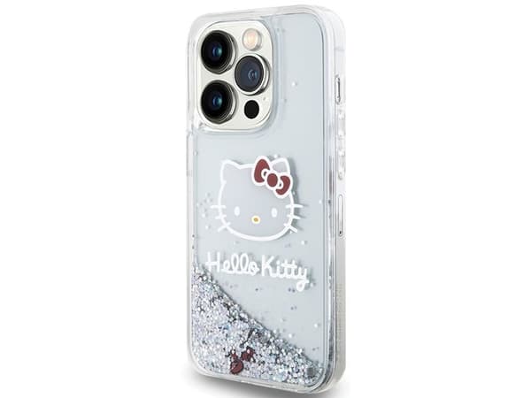 Hello Kitty berlocker hårdskal glitter för iPhone 13 Pro / 13 6.1\" silver/silver (HKHCP13LLIKHET)