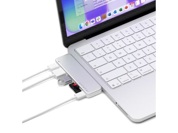 Satechi USB-C Snap Hub för MacBook Neo - Silver