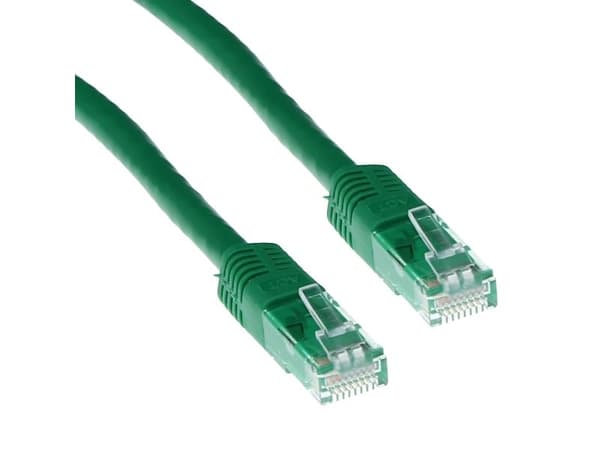 Grön 2 meter U/UTP CAT6A patchkabel med RJ45