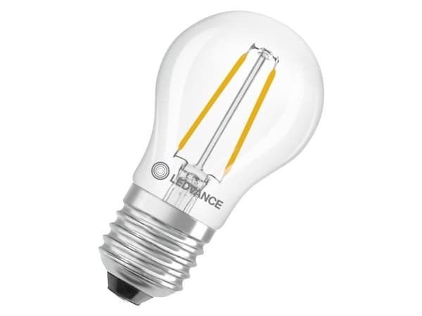 LED DROPPELJUS 1W 827 KLAR E27