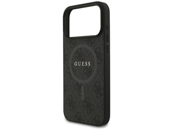 Guess 4G Ring Classic Logo MagSafe-etui til iPhone 17 Pro Max - svart