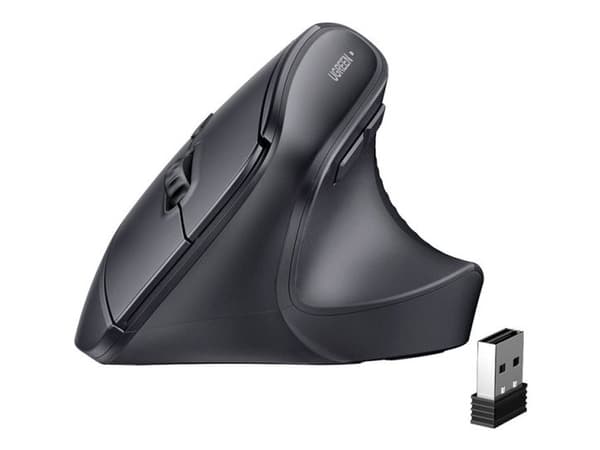 Ugreen M571, Oikeakätinen, RF Wireless + Bluetooth, 4000 DPI, Musta