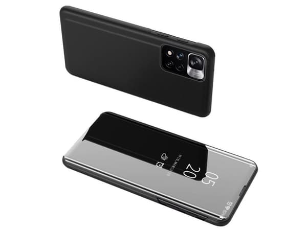 Hurtel Clear View flip-etui til Xiaomi Redmi Note 11S / Note 11 sort