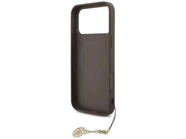 Guess 4G Charms Collection MagSafe case for iPhone 17 Pro Max - brown