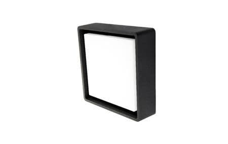 Væg-/Loft Frame Square LED 6W 3000K, 500 lumen, sort, IP65