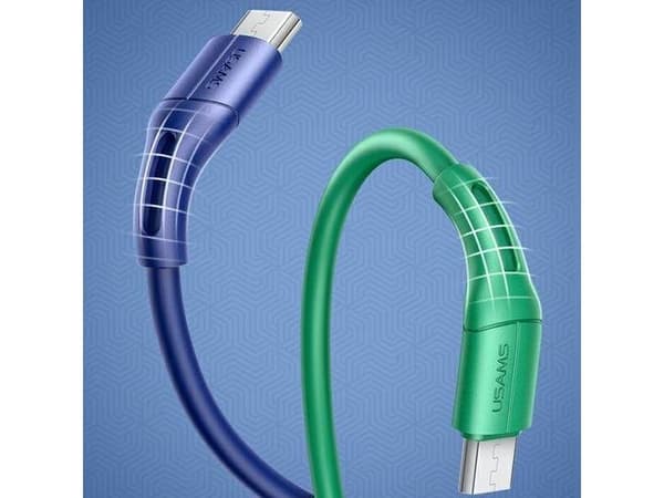 USAMS USB-A til microUSB-kabel 1 m, grønn (SJ502USB04)