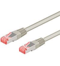 DIGITUS - Patchkabel - RJ-45 (han) til RJ-45 (han) - 7 m - SFTP - CAT 6a - booted, halogenfri, knastfri - grå