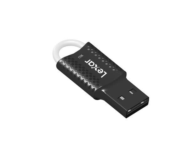 Lexar JumpDrive V40 - USB-flashdrive - 16 GB - USB 2.0 - sort