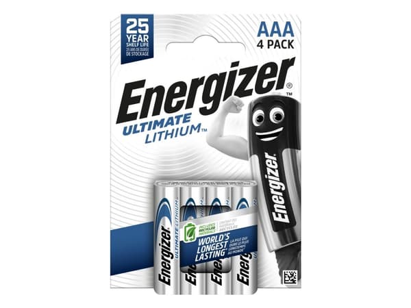 Energizer L92/AAA batteri, 4 stk.