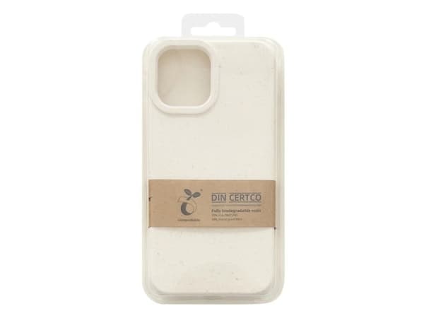 Hurtel: Eco Case-deksel til iPhone 14 Plus - silikon nedbrytbart cover - hvit