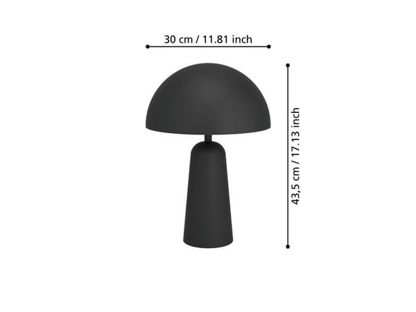 EGLO ARANZOLA bordslampa E27 svart