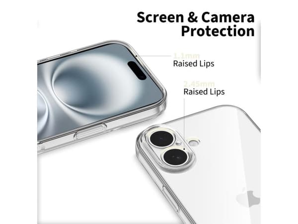 Tech-Protect FlexAir-deksel for iPhone 17 - transparent