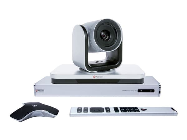 HP Poly RealPresence Group 500 - Paket för videokonferens (RealPresence Group Microphone Array, RealPresence Group 500 codec) - silver - med EagleE...