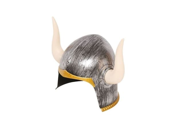 Vikinghjelm med horn