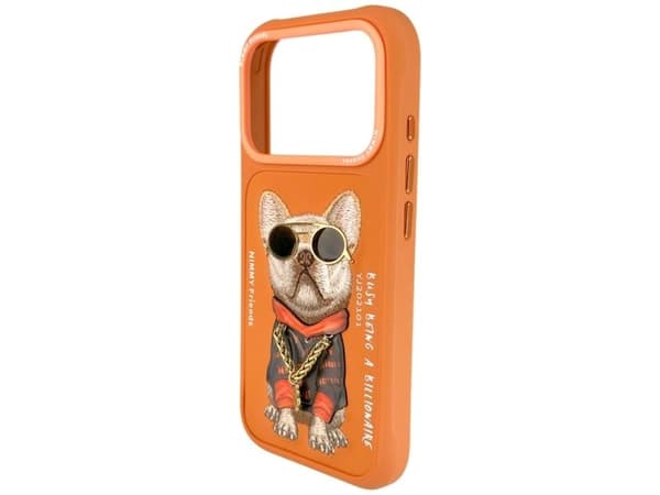 Nimmy Cool Dog kotelo iPhone 17 Pro oranssi