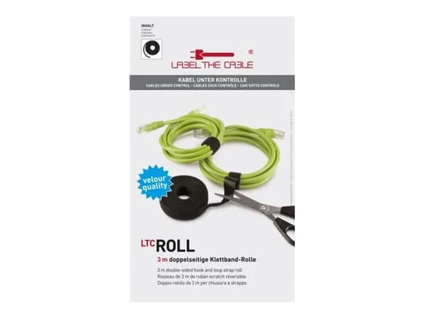 LTC ROLL STRAP - Kardborreremsa - svart