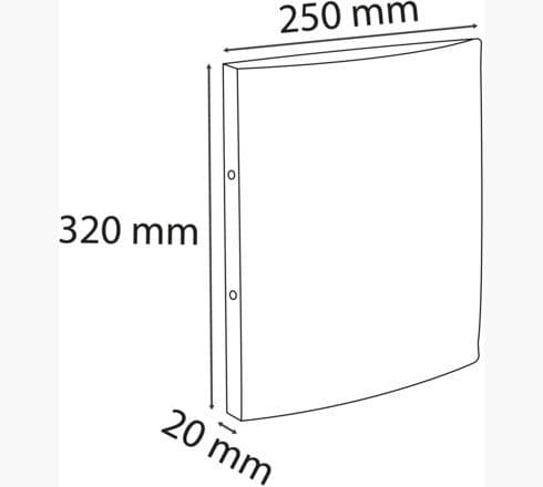 Exacompta 54160E, A4, Polypropeeni (PP), 320 mm, 250 mm, 1 kpl
