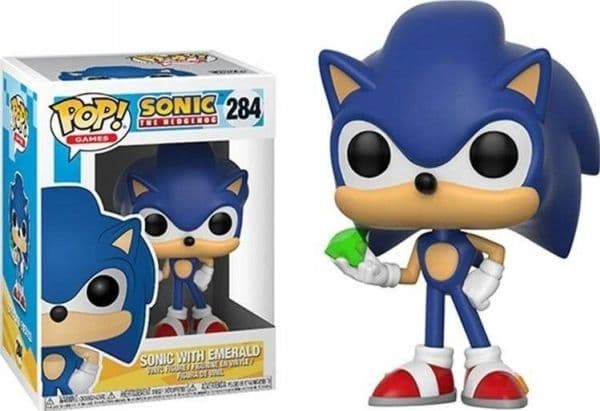 FUNKO POP! Sonicin vinyylihahmo, jossa on smaragdi
