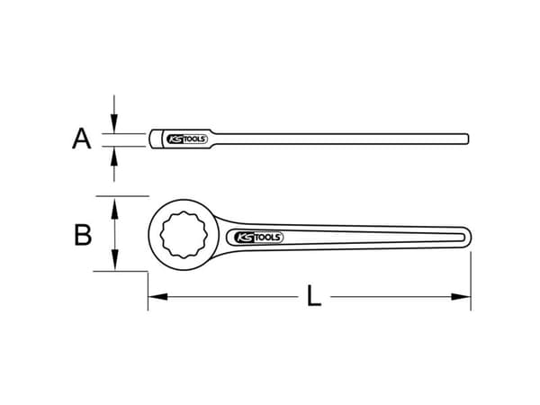 KS Tools 963.7601 9637601 Rengasavainta varten
