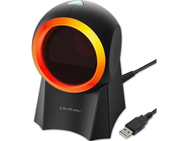 Qoltec stationär 1D | 2D streckkodsläsare