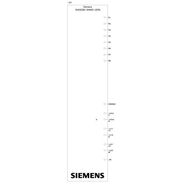 Siemens 6GK5208-0HA00-2ES6, Hallinnoitu