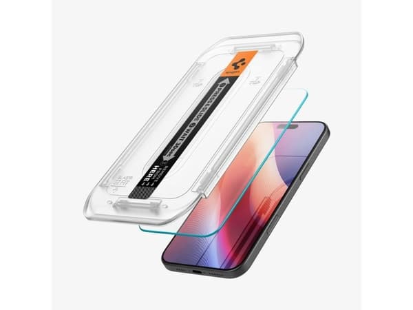 Spigen GLAS.tR EZ Fit, Apple, iPhone 16 Pro Max, Transparent, 2 styck