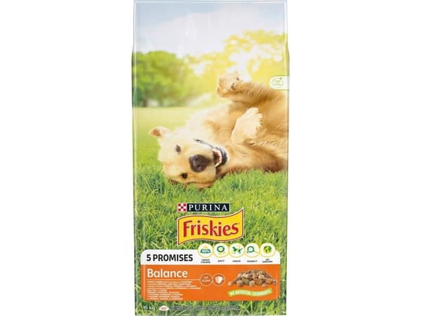 PURINA Friskies Balance Chicken with vegetables torrfoder till hund 10 + 5 kg