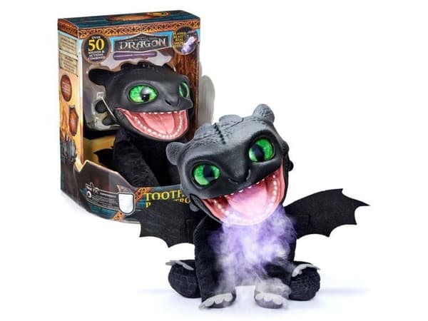 Interaktiv maskot Wow! Stuff Puppetronic Real FX Toothless (HTTYD-1001-01)
