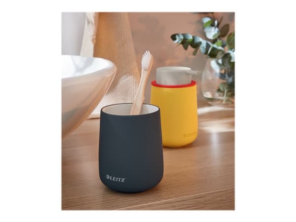 Leitz Cosy - Desinfeksjonsmiddel-/såpedispenser - plastikk, keramisk - varm gulfarge