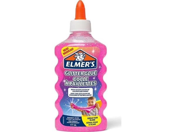 Elmer's Glitterlim Pink 177ml til slim