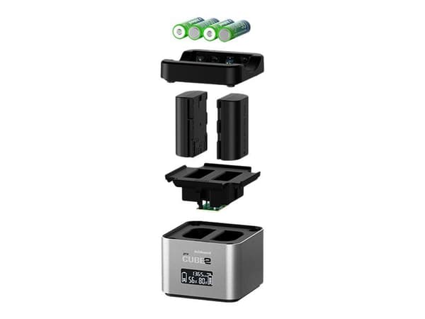 Hähnel PROCUBE2 - Batteriladdare - (för 4xAA, 4xAAA) + bilströmsadapter - 2.4 A